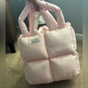 Pink puffer tote. My Mum Made It